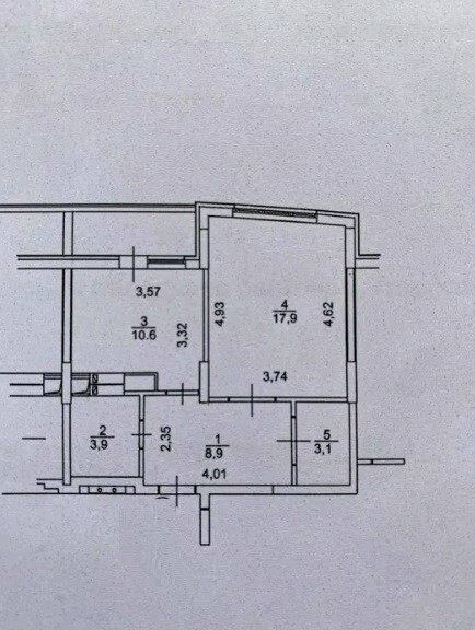 Продается 1-комн. вторичка, 47 м<sup>2</sup>, поверх 10/14